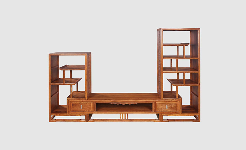 葫芦岛中式装饰厅柜组合家具效果图